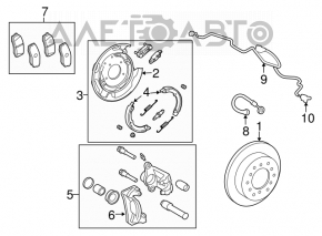 Suport spate dreapta Toyota Sequoia 08-16