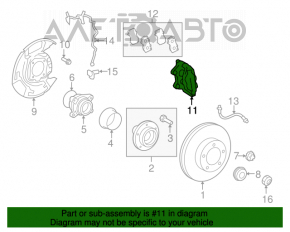 Suport dreapta față Toyota Sequoia 08-16 cu 4 pistoane