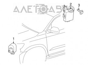 RECEIVER, DOOR CONTROL Toyota Sequoia 08-16