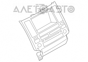 Cadru suprapunere cu control al ecranului, radio, climatizare, duze de aer Infiniti FX35 FX45 03-08