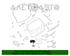 Emblema portbagajului pentru Infiniti FX35 FX45 03-08