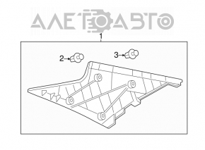 Накладка задней стойки правая Toyota Camry v50 12-14 usa беж