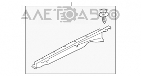 Уплотнитель крыла капот-крыло левый Toyota Camry v50 12-14 usa