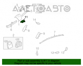 Модуль srs airbag компьютер подушек безопасности Toyota Camry v50 12-14 usa под перешив