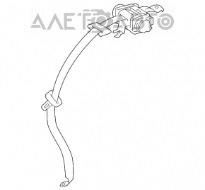 Centura de siguranță spate stânga pentru Lexus LS460 LS600h 07-12, culoare neagră