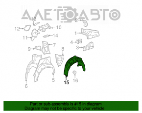 Aripa spate stânga Lexus LS460 LS600h 07-12