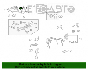 Capac maner usa fata stanga Toyota Prius 30 10-15