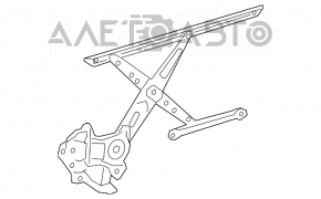 Geam electric cu motor dreapta față Toyota Prius V 12-17