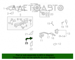 Limitatorul ușii din față dreapta Toyota Prius V 12-17