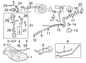 Rezervorul de combustibil al Toyota Prius V 12-17