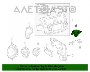 Difuzor panou frontal stânga Toyota Prius 30 10-15