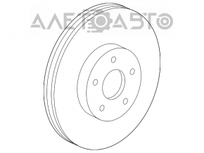 Placă de frână spate stânga Mercedes W221 320mm