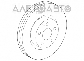 Placă de frână față dreapta Mercedes W221 335mm