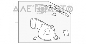 Capacul arcadei dreapta gri pentru Toyota Prius 2004-2009