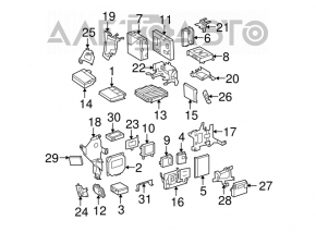 Calculatorul de control al suspensiei pneumatice Mercedes W221