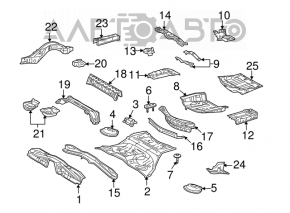 Защита задней арки левая Lexus GS350 GS430 GS450h 06-11 примята