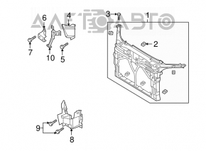 Televizor radiator Mazda3 03-08