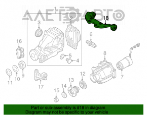 Кронштейн заднего редуктора Mazda CX-7 06-09