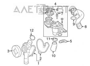 Supapa de incalzire Mercedes W221 noua originala OEM