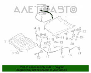 Garnitură capac portbagaj spate Mercedes W221