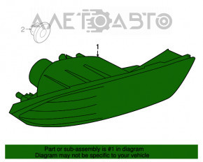 Lampa spate stânga a bara de protecție Subaru B10 Tribeca