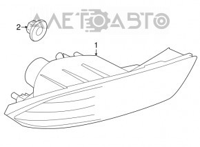 Lampa spate stânga a bara de protecție Subaru B10 Tribeca