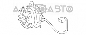 Motorul ventilatorului de răcire dreapta pentru Toyota Sienna 11-16 3.5