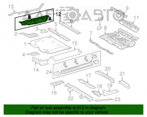 Защита днища передняя левая Lexus RX350 RX450h 10-15