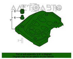 Capacul motorului central Infiniti FX35 03-08