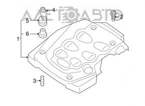 Capacul motorului central Infiniti FX35 03-08