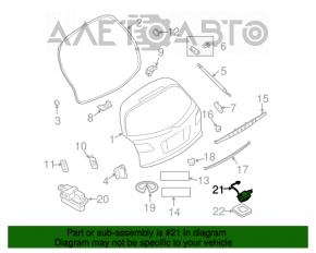 Камера заднего вида Infiniti FX35 FX45 03-08