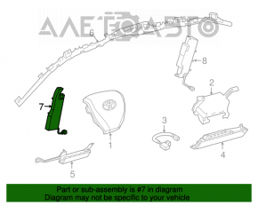 Подушка безопасности airbag сидение передняя левая Toyota Camry v55 15-17 usa