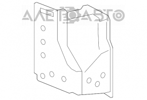 Suportul amplificatorului pentru bara de protecție față a Toyota Camry v55 15-17 SUA