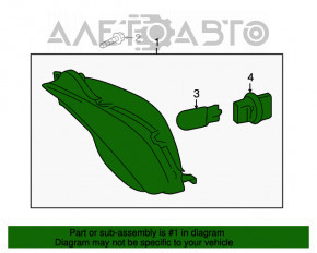 Semnalizator stânga Toyota Camry v55 15-17 SUA LED