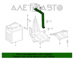 Montarea bateriei asamblate Toyota Camry v55 15-17 SUA