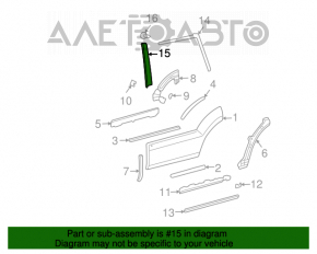 Panoul lateral spate stânga pentru ușa Lexus GX470 03-09