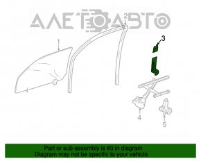 Geam ghidaj ușă față stânga Lexus GX470 03-09