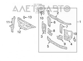 Bara de blocare a capotei Lexus GX470 03-09