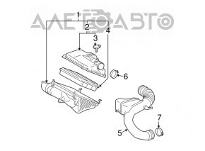 Corpul filtrului de aer Lexus GX470 03-09