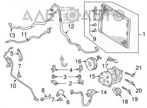 Evaporatorul de aer condiționat al încălzitorului-condensatorului secundar Lexus GX470 03-09