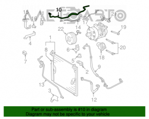 Compresorul de aer condiționat, radiatorul și al doilea încălzitor pentru Lexus GX470 03-09.