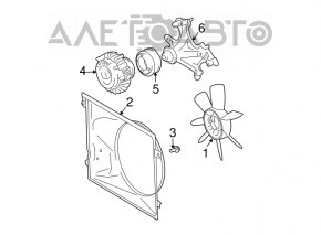 Radiatorul de racire pentru Lexus GX470 03-09