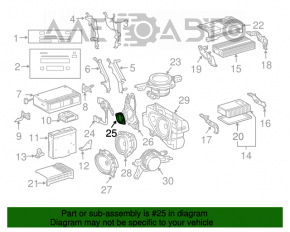 Difuzor ușă față dreapta mică Lexus GX470 03-09