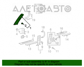 Capacul amortizorului din față dreapta pentru Lexus GX470 03-09, gri.