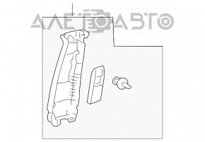 Capacul stâlpului central, curea superioară stânga Lexus GX470 03-09 gri.