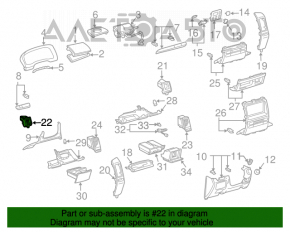 Conducta de aer stânga pentru Lexus GX470 03-09, negru.