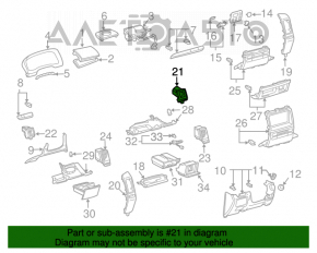 Conducta de aer dreapta pentru Lexus GX470 03-09, neagră.