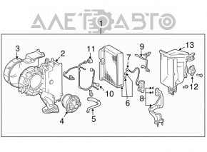 Radiator cu două rânduri asamblat pentru Lexus GX470 03-09