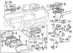 Кнопка аварийной сигнализации Lexus GX470 03-09