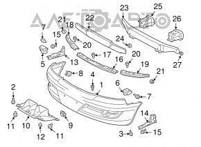 Grila amplificatorului de bara fata dreapta Lexus GX470 03-09